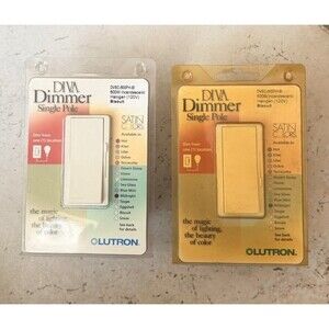 2 Lutron DVSC-600PH-BI Diva 600W Dimmer Switch Biscuit Satin Colors NEW